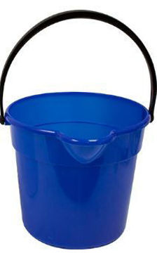 Show details for 10 L PLASTIC PAIL WITH HANDLE - BLUE Picture of 10 L PLASTIC PAIL WITH HANDLE - BLUE