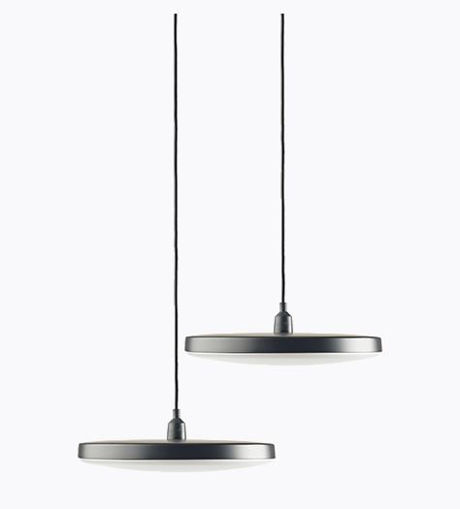 Picture of DISC PENDANT 100-230V BLACK DUO