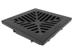 Picture of VORTEX 9X9" BASIN WITH CONCAVE BLACK PLASTIC GRATE