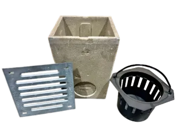 Picture of POINTDRAIN 10 in PLOYMER CONCRETE BASE WITH GALVANIZED GRATE