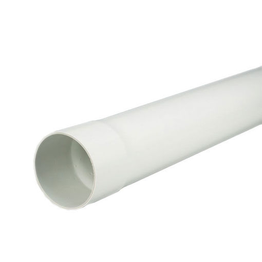 Picture of PVC 4 inch SOLID PIPE 10 Feet LONG