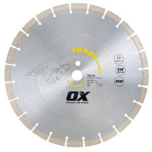 Picture of OX TRADE TC-15 CONCRETE BLADE 14in BORE 20mm - OX-TC15-14-20